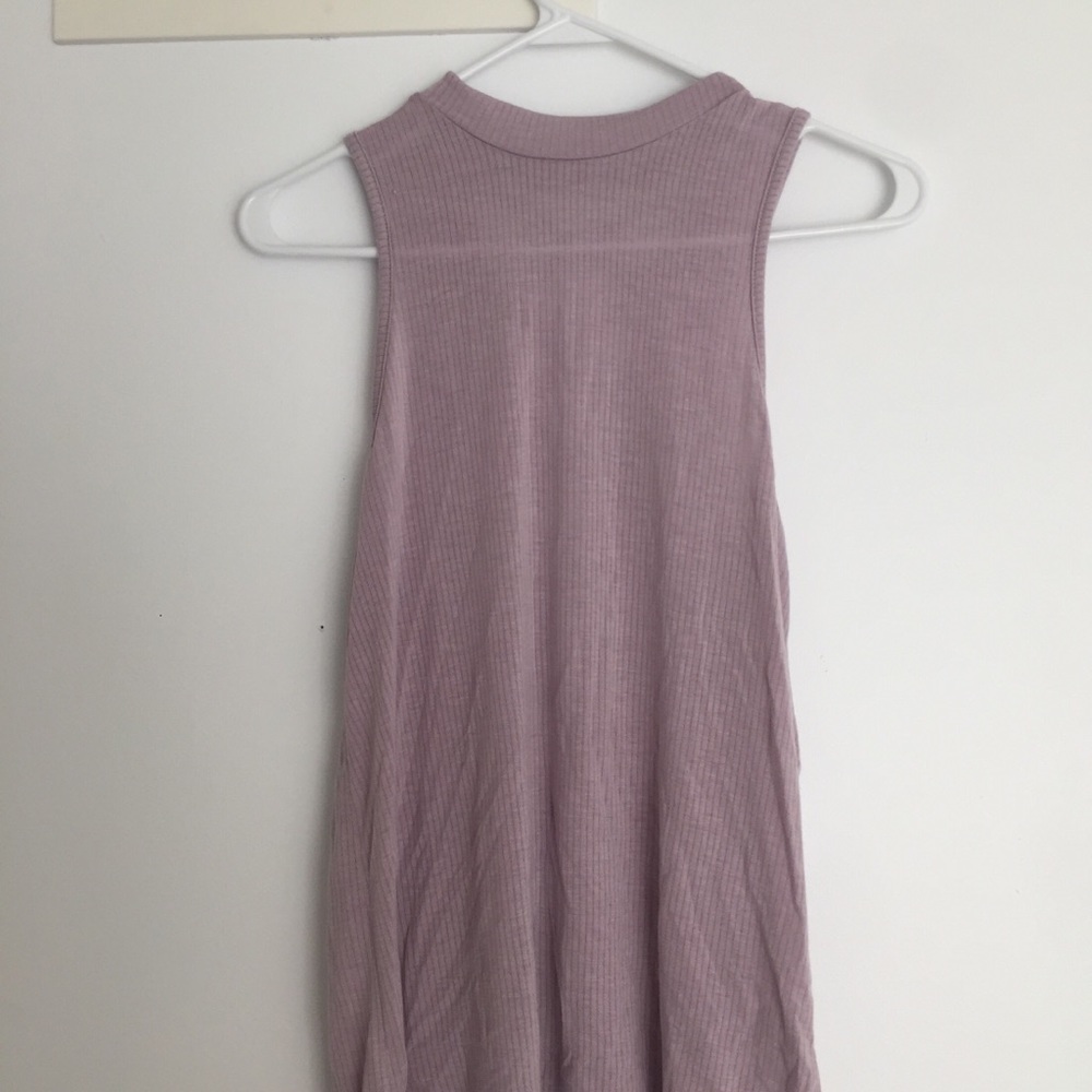 Mauve/ Nude ribbed tank top
